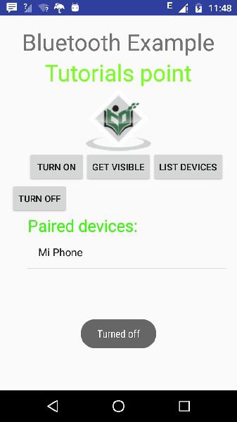 Anroid Bluetooth Tutorial