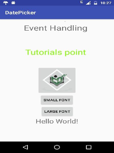 Android Event Handling