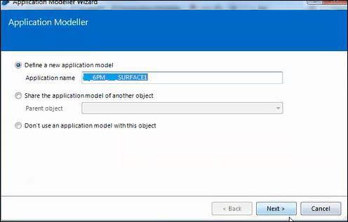 Surface Automation application model