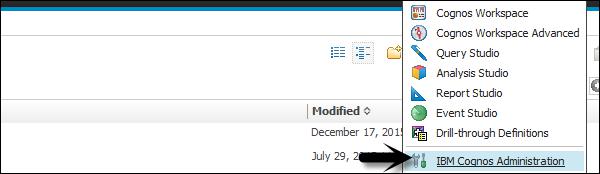 IBM Cognos Administration