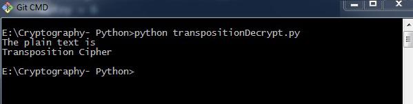 Decrypting Transposition