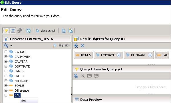 Query Panel