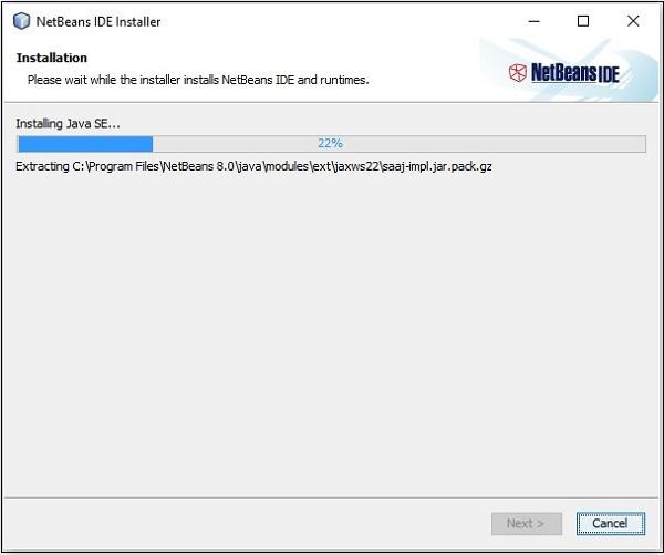 Installation of NetBeans IDE 8.0