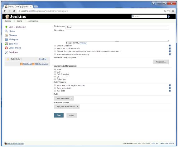 Demo Config Jenkins