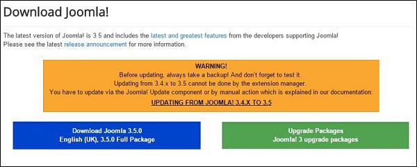 joomla Setup