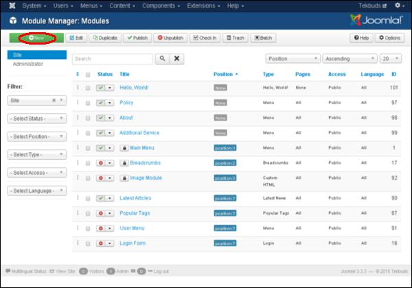 Joomla Latest News Module