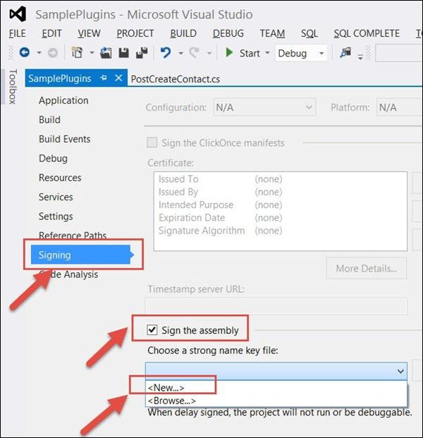 Mscrm Plugin Sign Assembly