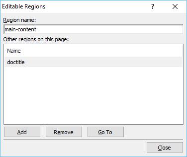 Editable Regions