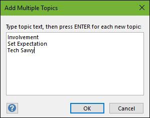 Add Multiple Topics