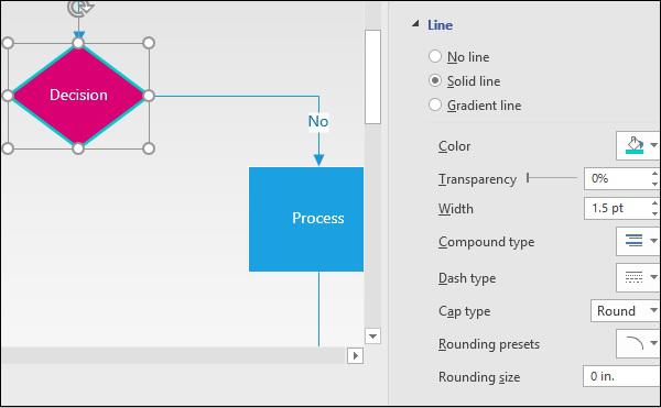 Formatting Shape Lines