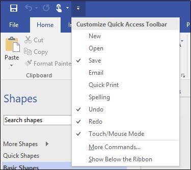 Quick Access Toolbar