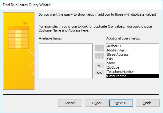 Next Query Wizard