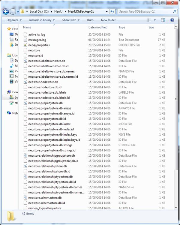 Database files