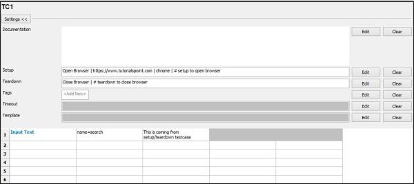 Keywords Teardown