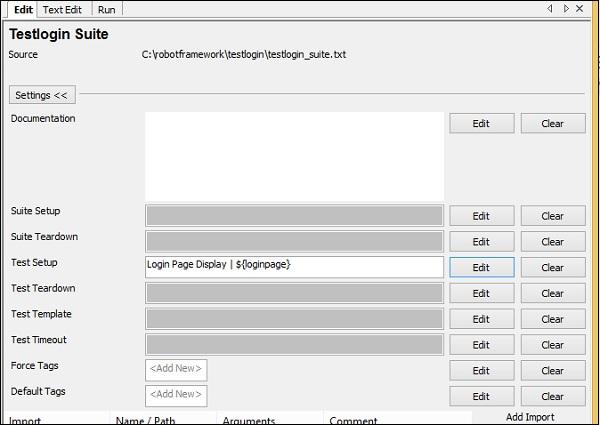 Suite Teardown save