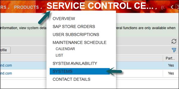 Service Control Center