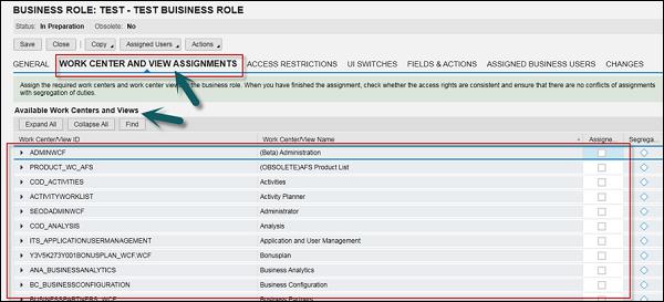 Test Business Roles