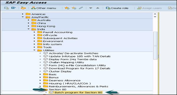 Batch Program for Section 80