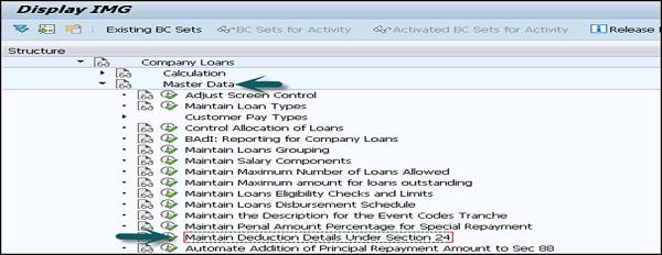 Maintain Deduction Details