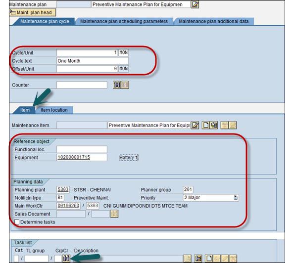 Scheduling Parameters