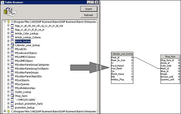 Table Browser