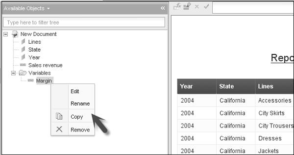 Edit Delete Variable