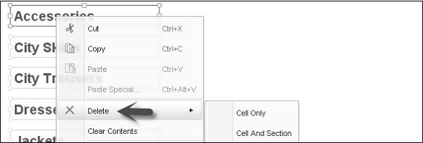 Remove Section