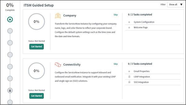 ITSM Guided Setup