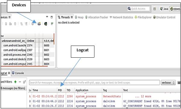 Dalvik Debug Monitor Service