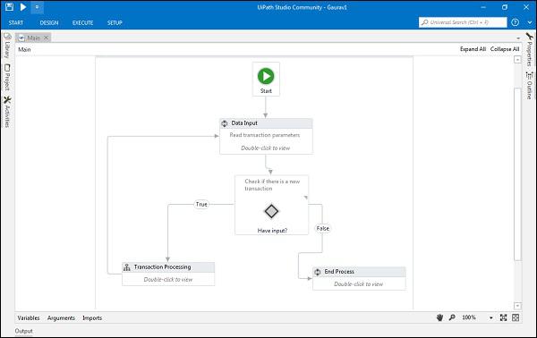 UiPath Simple Process Project