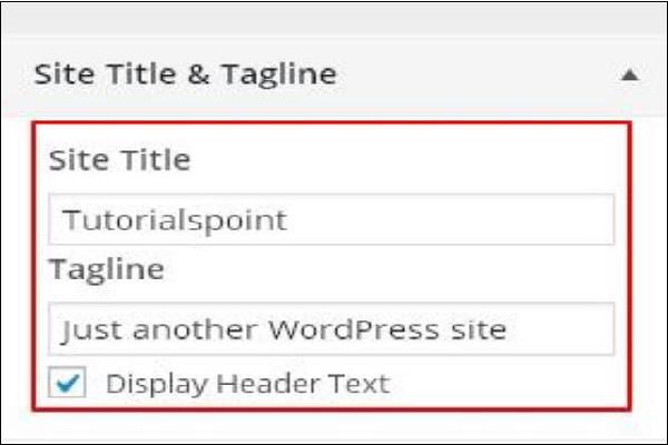 WordPress Customize Theme