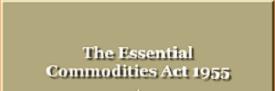 The Essential Commodities Act