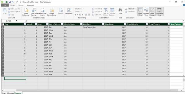 Adding Columns to Fiscal Year