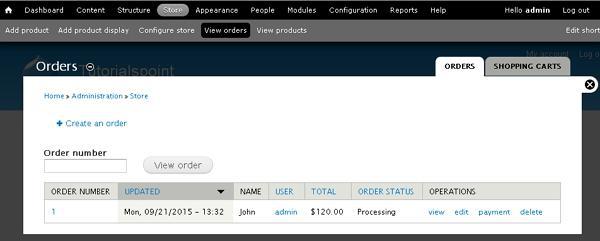 Drupal Order History