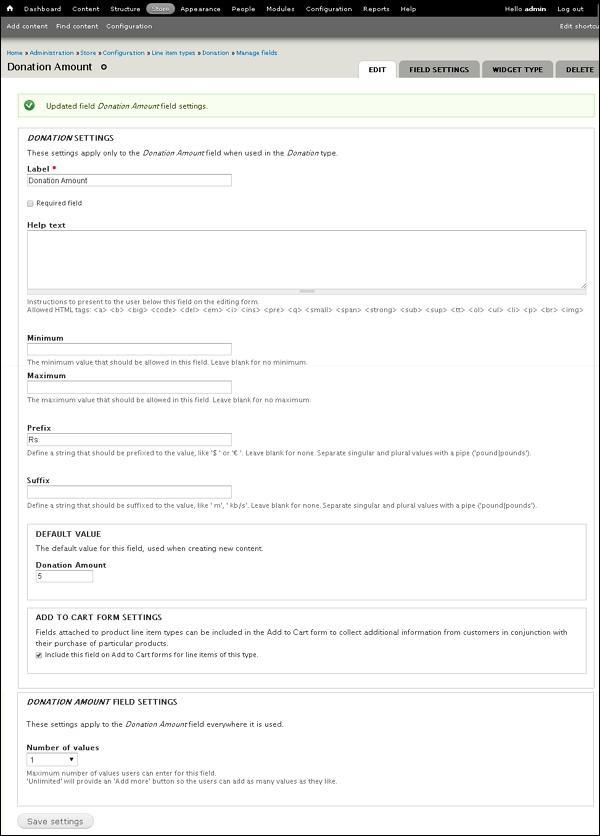 Drupal Receive Donations