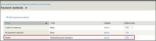 Drupal Setup Payments