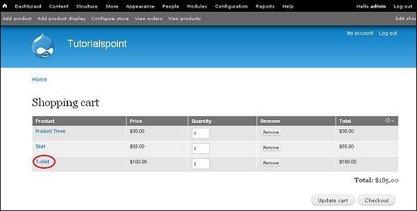 Drupal Setup Shopping Cart
