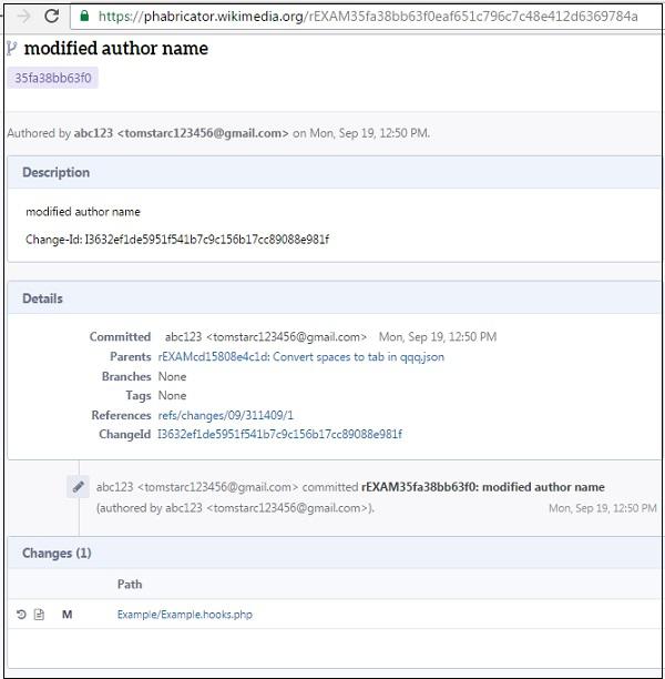 View Changes in Gerrit