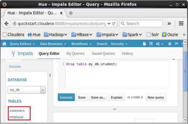 Creating Database MY DB