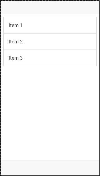 Ionic List