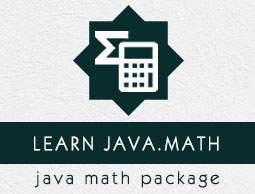 Java.math package tutorial