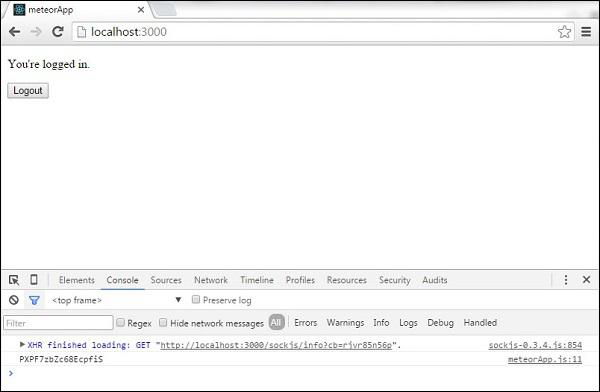 Meteor Accounts Register