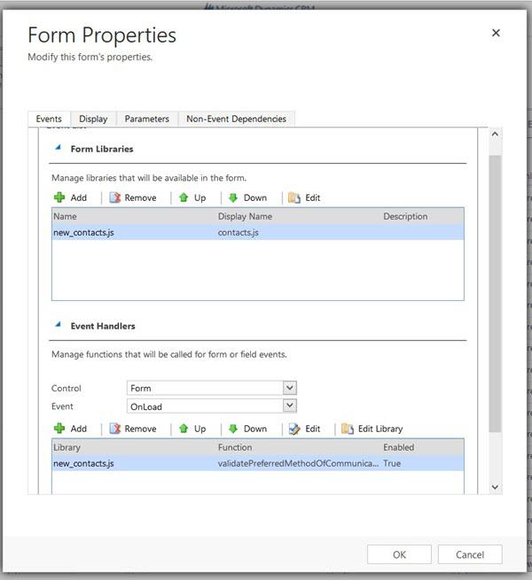 Form Programming Added Library Handler