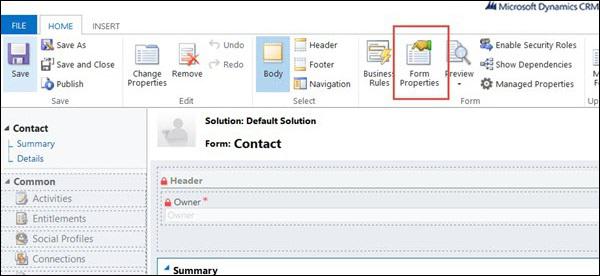 Form Programming Form Properties