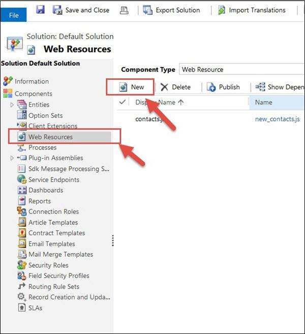 HTML Web Resource Step 2