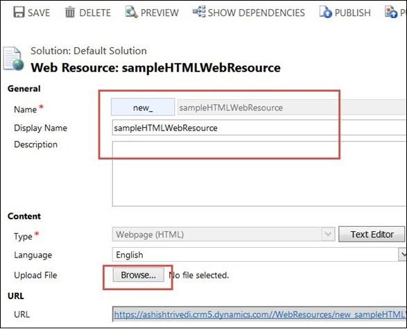 HTML Web Resource Step 3