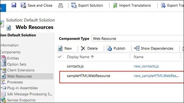HTML Web Resource Step 4