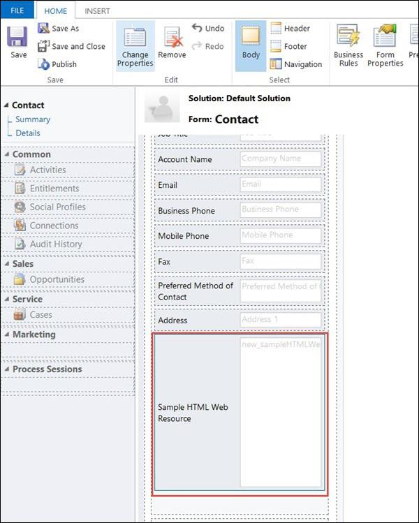 HTML Web Resource Step 8