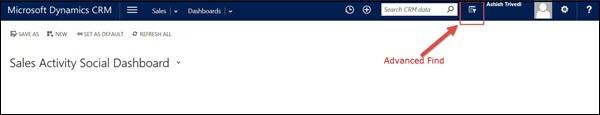 Mscrm Advanced Search Bar