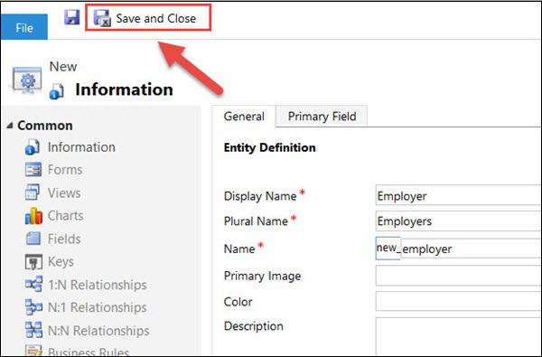 Mscrm Create Entity Step 6